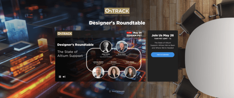 Round table before live image